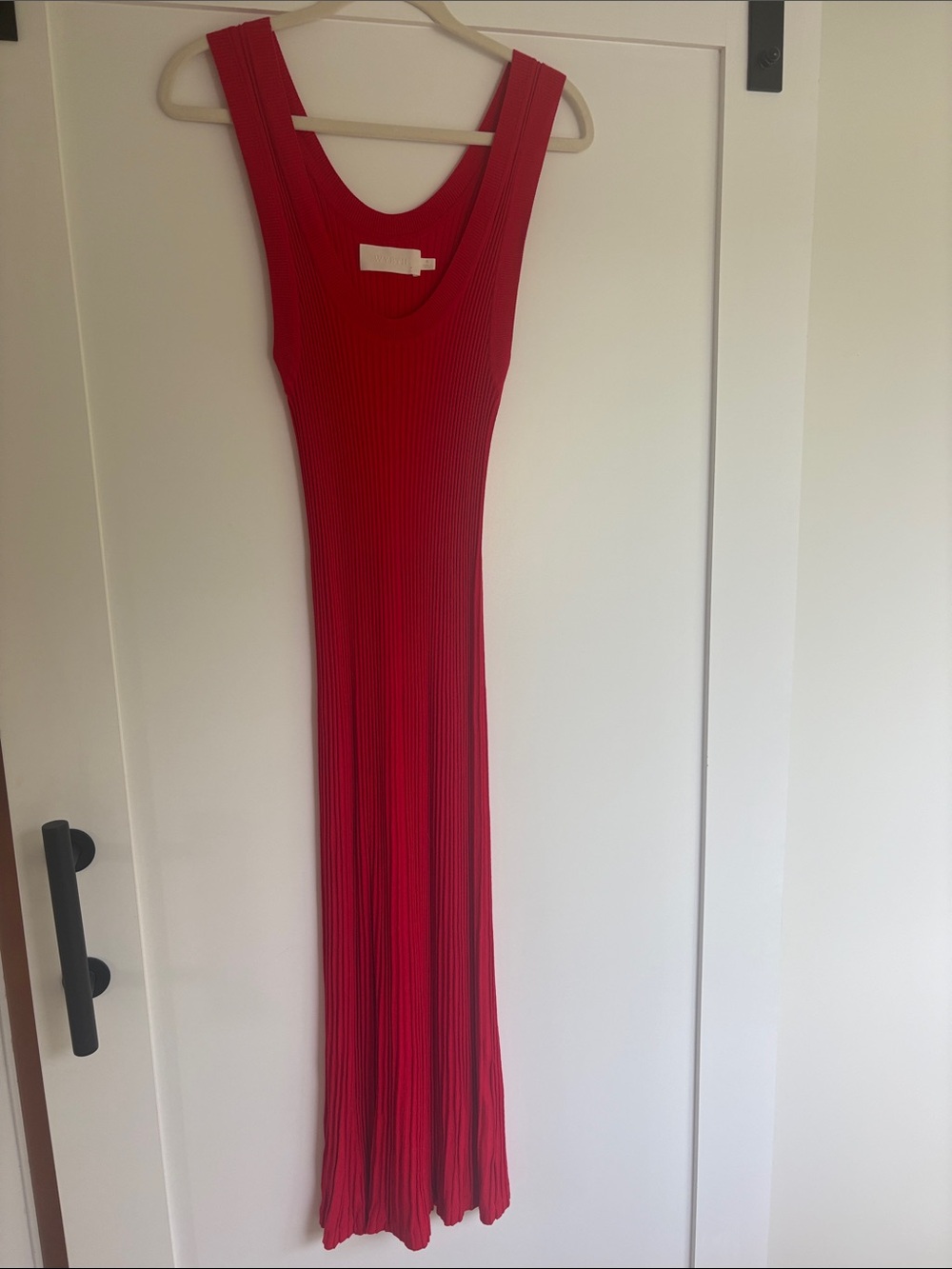 Wyeth red ribbed dress